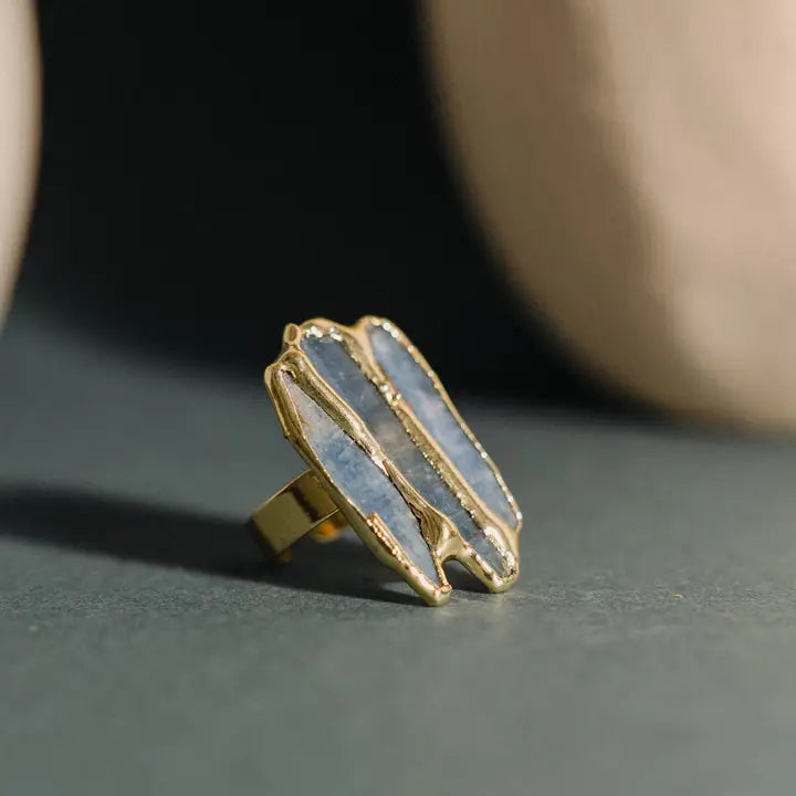 Kyanite Ring, Gemstone Ring, Balance Stone