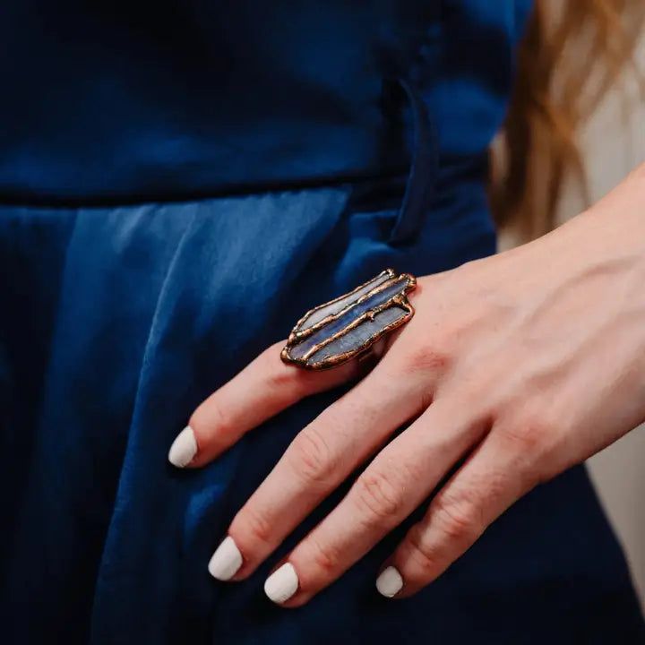 Kyanite Ring, Gemstone Ring, Balance Stone