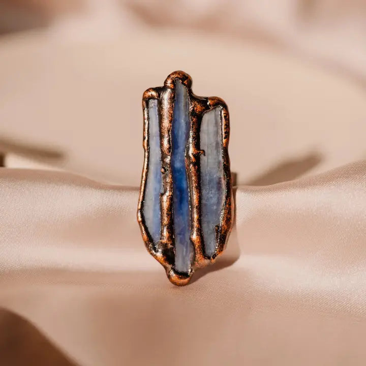 Kyanite Ring, Gemstone Ring, Balance Stone