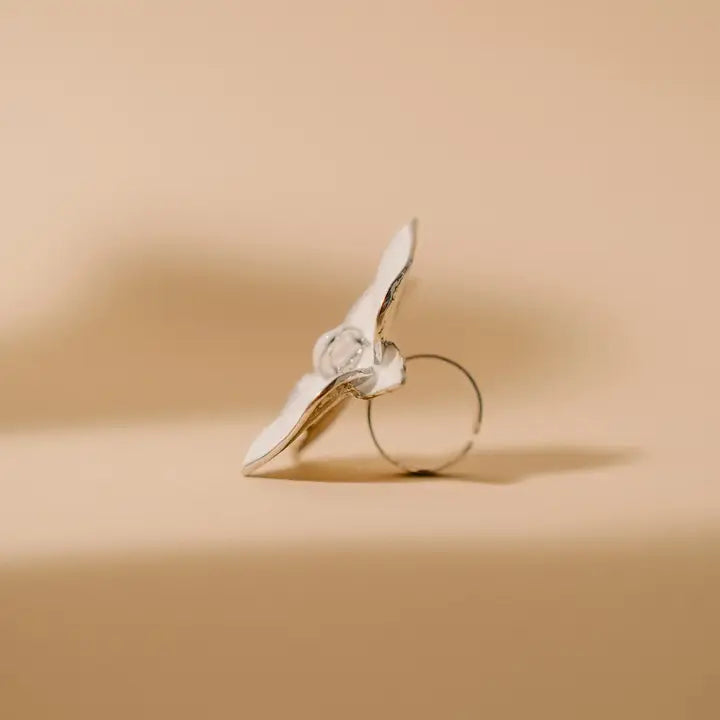 Anillo De Flores, Anillo De Orquídea, Joyería Contemporánea
